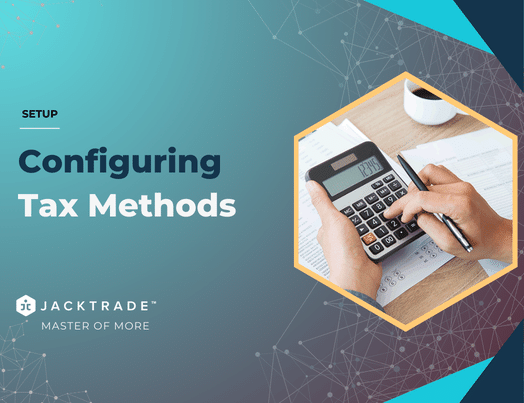 Configuring Tax Methods