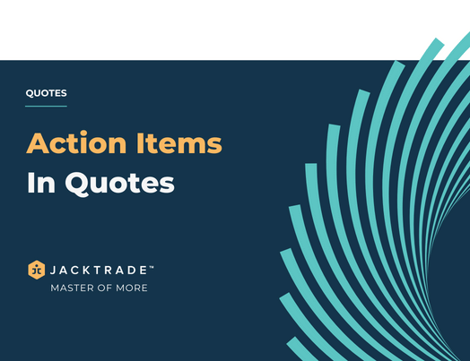 Action Items In Quotes