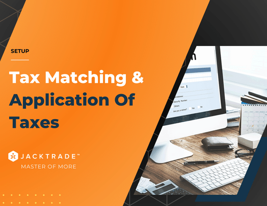 Tax Matching And Application Of Taxes
