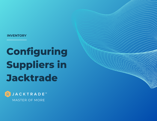 Configuring Suppliers in Jacktrade